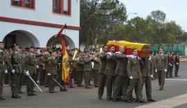 Funeral por el soldado Abel García