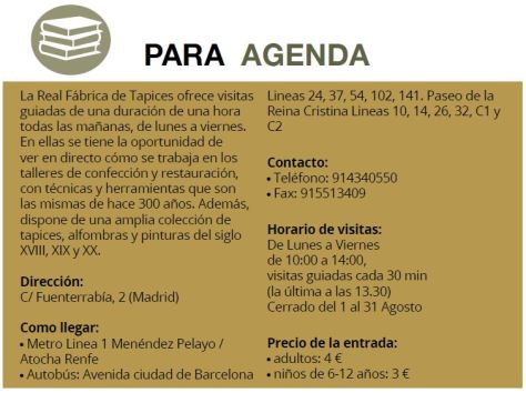 Entrevista a Alejandro Klécker (Real Fábrica de Tapices)