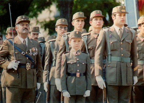 Un soldado de nueve años