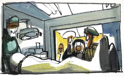 Soldados con Distintivo rojo. Misión: Recoger el cuerpo de un compañero caído.